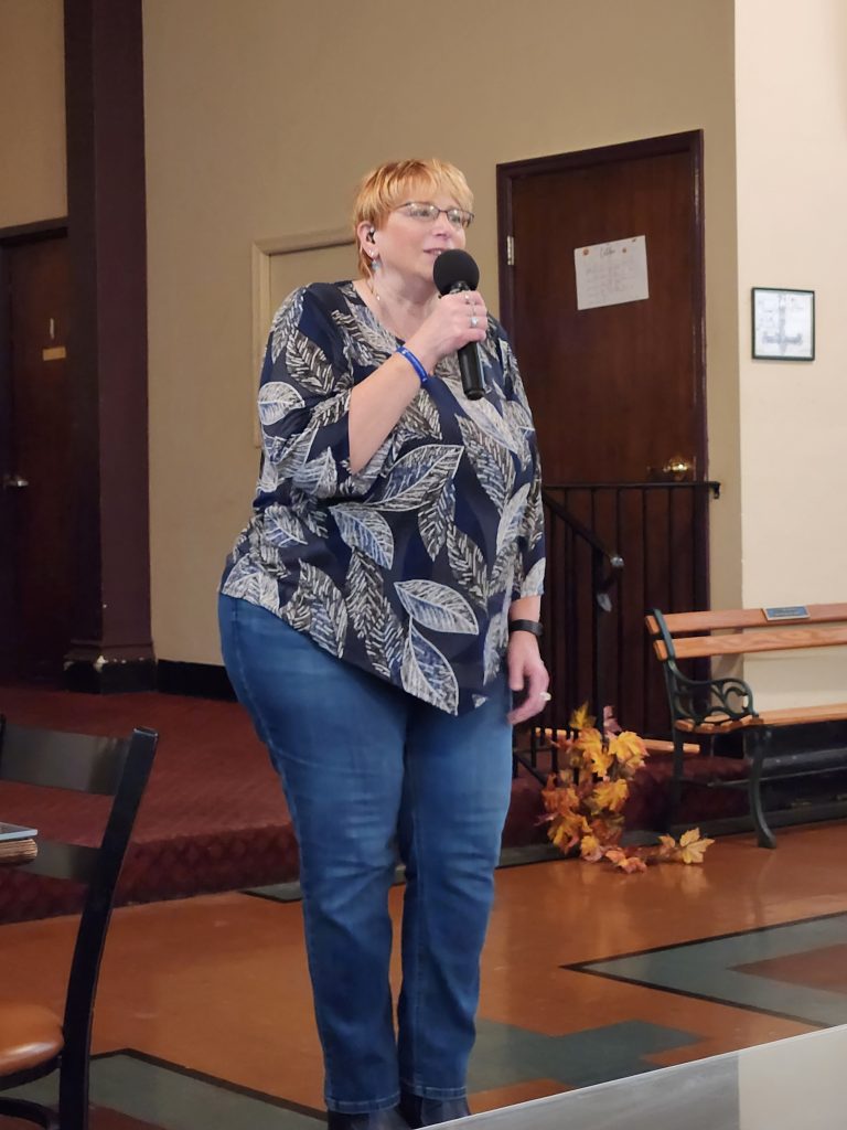 Yvonne at a concert