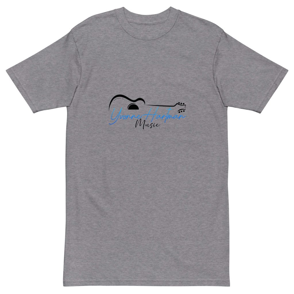 Premium heavyweight tee Yvonne Hartman logo