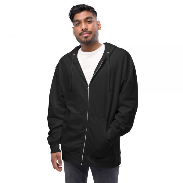 Unisex fleece zip up hoodie Yvonne Hartman Logo - Image 3