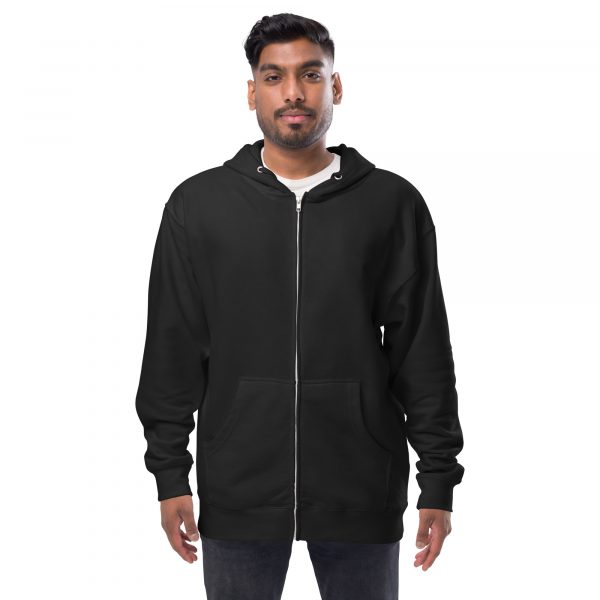Unisex fleece zip up hoodie Yvonne Hartman Logo - Image 2