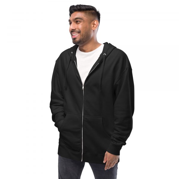 Unisex fleece zip up hoodie Yvonne Hartman Logo - Image 5