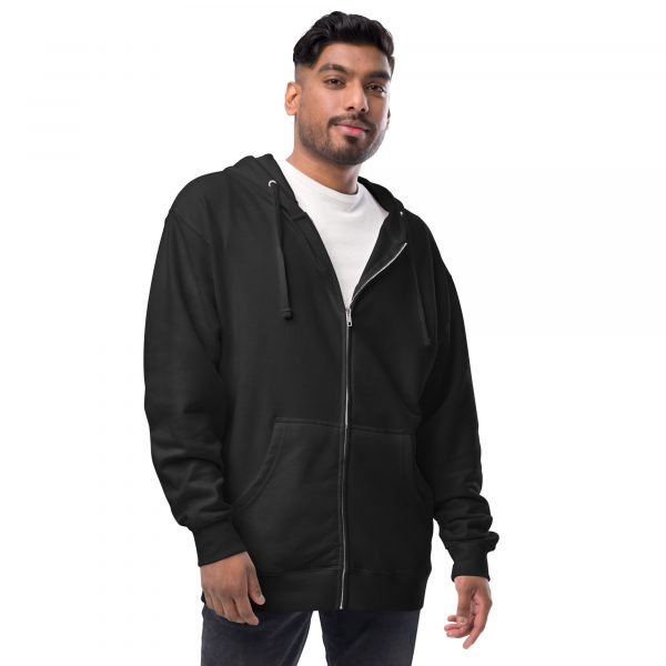 Unisex fleece zip up hoodie Yvonne Hartman Logo - Image 7