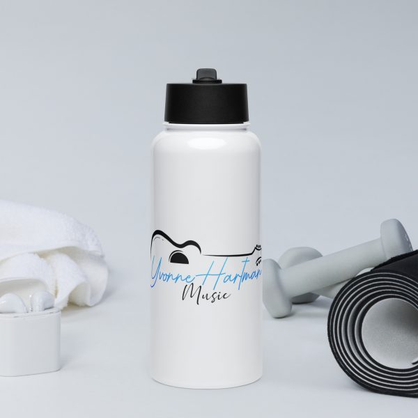 Yvonne Hartman Logo Stainless steel water bottle with a straw lid - Image 4