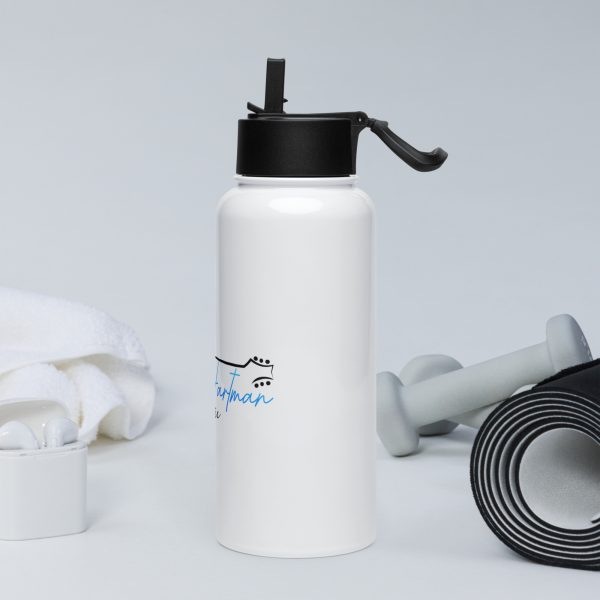 Yvonne Hartman Logo Stainless steel water bottle with a straw lid - Image 3