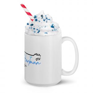 Yvonne Hartman Logo White glossy mug