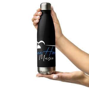Stainless steel water bottle with Yvonne Hartman Logo