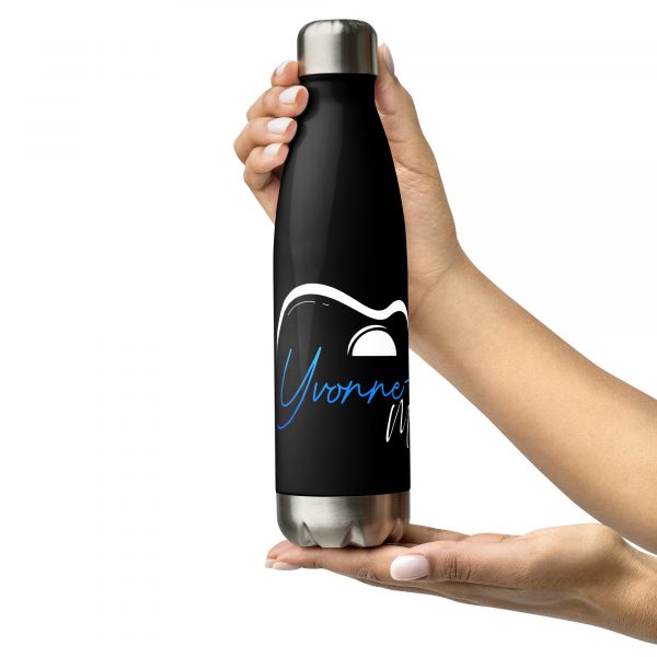 Stainless steel water bottle with Yvonne Hartman Logo - Image 3