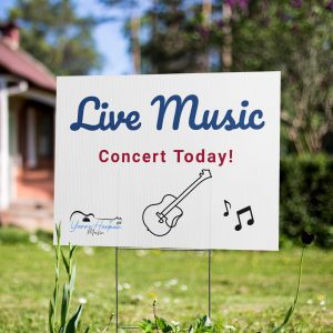 Live Music Concert Today Yard sign